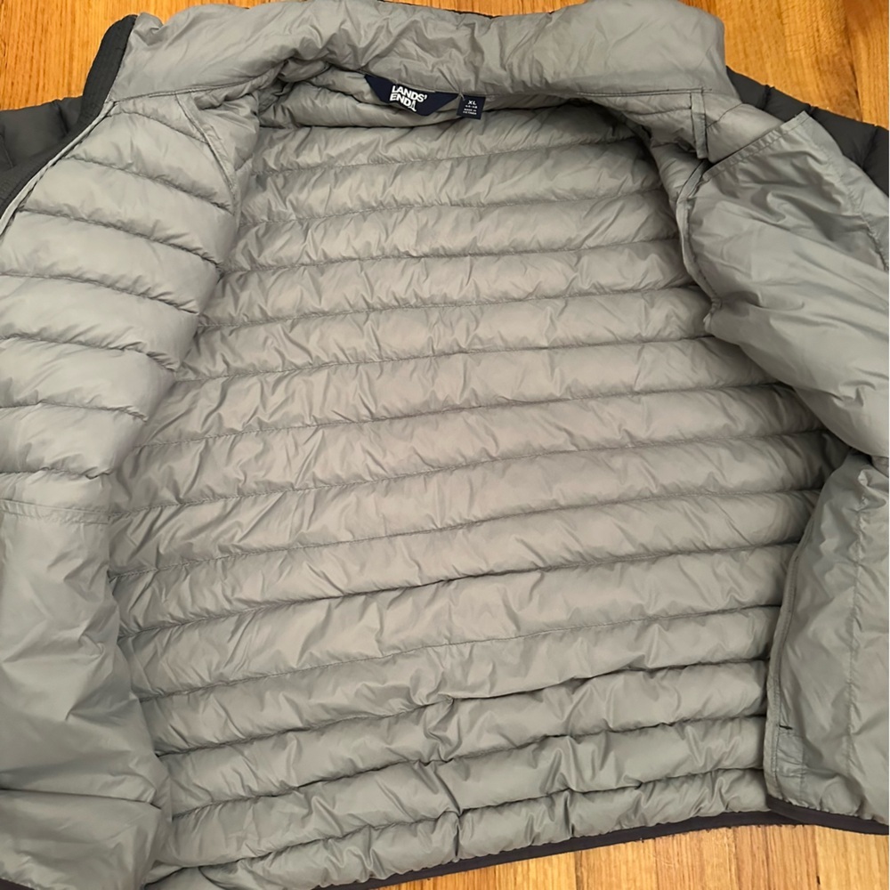 Lands' End Men's Wanderweight Ultralight Packable Down Jacket size XL - Picture 5 of 11